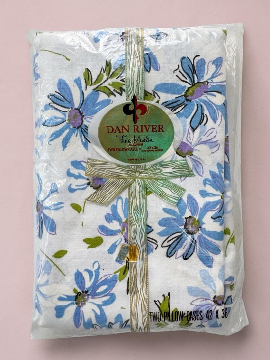 Dan River Other - Vintage Dan River MCM Muslin Daisy Pillowcase Set | NEW DEADSTOCK